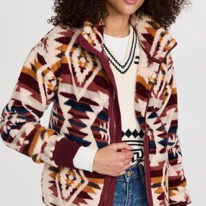 Faherty X Lehi ThunderVoice Eagle Hight Pile Fleece Jacket Sz M